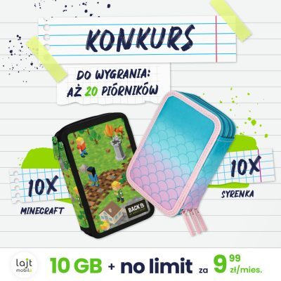295617429_6283441903869_8454632180325752367_n Wygraj piórnik szkolny w ramach konkursu lajt mobile